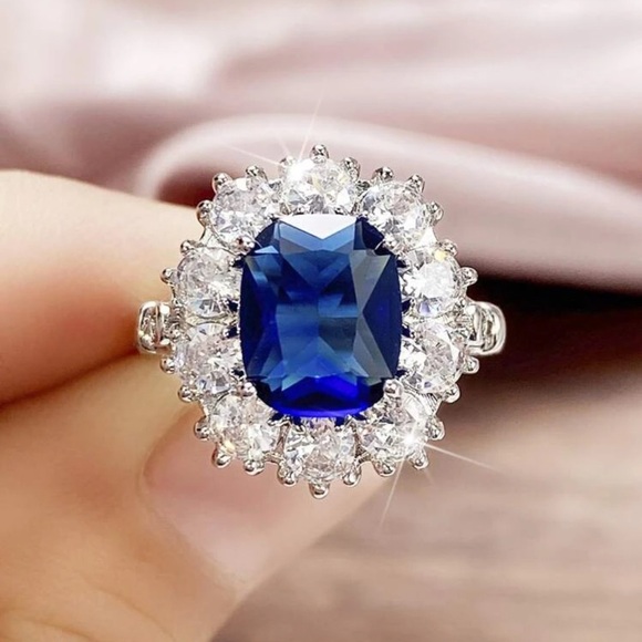 COPY -  BRIDAL ENGAGEMENT RING WEDDING RING GG13 - Picture 6 of 9